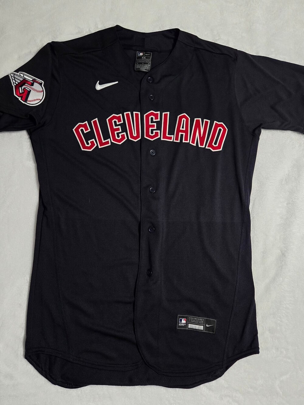 Nike Cleveland Guardians Flex Base Authentic On-Field Jersey Mens 44 $350 NWOT